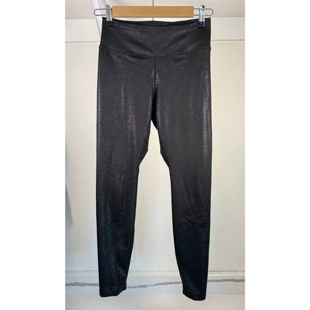 Nike Dri-Fit Shimmer Sparkle Leggings Athletic Running Size Small‎ Black